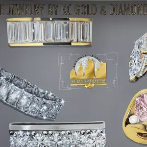 KC Gold and Diamond Traders - Custom Jewelry Mural Close-Up