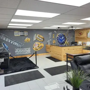 KC Gold and Diamond Traders - Jewelry Mural and Service Desk