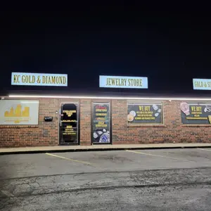 KC Gold and Diamond Traders Storefront - Night View