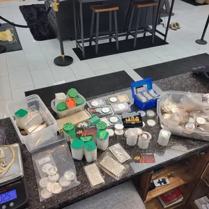 Proof Coin Set on display